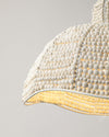 WOMO White Beaded Dome Pendant Light-WM2370 thumbnail