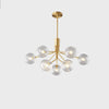 WOMO Glass Globe Brass Chandelier-WM2372 thumbnail