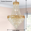 WOMO Tiered Crystal Chandelier-WM2381 thumbnail
