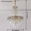 WOMO Tiered Crystal Chandelier-WM2381 thumbnail