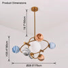 WOMO Planet Glass Chandelier-WM2385 thumbnail