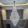 WOMO Tiered Crystal Foyer Chandelier-WM2386 thumbnail