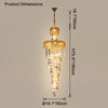 WOMO Cascading Crystal Chandelier-WM2387 thumbnail