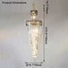 WOMO Cascading Crystal Chandelier-WM2387 thumbnail