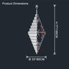 WOMO Large Tiered Crystal Chandelier-WM2389 thumbnail