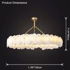 WOMO Alabaster Round Chandelier-WM2392a thumbnail