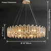 WOMO Gold Crystal Round Chandelier-WM2397 thumbnail