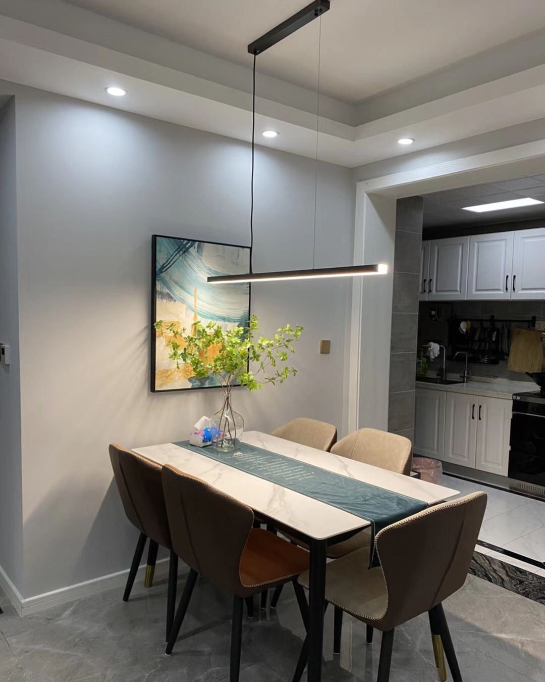 WOMO Extra Long Linear Pendant Light-WM2011