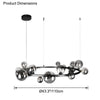 WOMO Circular Glass Bubble Chandelier-WM2292 thumbnail