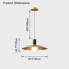 WOMO Cone Brass Kitchen Pendant Light-WM2401 thumbnail