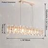 WOMO Crystal Linear Chandelier-WM2383 thumbnail