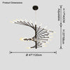 WOMO Fireworks Spiral Chandelier-WM2408 thumbnail