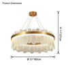 WOMO Circular Glass Chandelier-WM2409 thumbnail