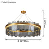WOMO Circular Glass Chandelier-WM2409 thumbnail