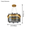 WOMO Circular Glass Chandelier-WM2409 thumbnail