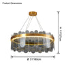 WOMO Circular Glass Chandelier-WM2409 thumbnail