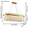 WOMO Long Oval Glass Chandelier-WM2410 thumbnail
