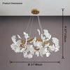 WOMO Gingko Round Chandelier-WM2414 thumbnail
