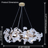 WOMO Gingko Round Chandelier-WM2418 thumbnail