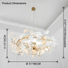 WOMO Gingko Round Chandelier-WM2418 thumbnail