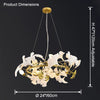 WOMO Gingko Round Chandelier-WM2422 thumbnail