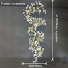 WOMO Gingko Spiral Chandelier-WM2423 thumbnail