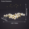 WOMO Gingko Long Linear Chandelier-WM2426 thumbnail