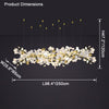 WOMO Gingko Long Linear Chandelier-WM2426 thumbnail