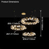 WOMO Gingko Circular Chandelier-WM2428 thumbnail