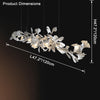 WOMO Gingko Long Chandelier-WM2430 thumbnail