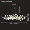 WOMO Gingko Linear Chandelier-WM2433 thumbnail