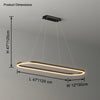 WOMO Oval Led Chandelier-WM2434 thumbnail