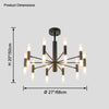 WOMO Modern Candle Chandelier-WM2447 thumbnail