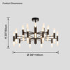 WOMO Modern Candle Chandelier-WM2447 thumbnail