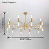 WOMO Modern Candle Chandelier-WM2447 thumbnail