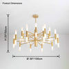 WOMO Modern Candle Chandelier-WM2447 thumbnail