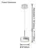 WOMO Small Round Glass Pendant Light-WM2451 thumbnail
