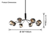 WOMO Branching Bubble Chandelier-WM2452 thumbnail