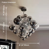 WOMO Glass Bubble Chandelier-WM2456 thumbnail