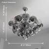 WOMO Glass Bubble Chandelier-WM2456 thumbnail