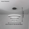 WOMO Tiered Circular Led Chandelier-WM2458 thumbnail