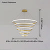 WOMO Tiered Circular Led Chandelier-WM2458 thumbnail