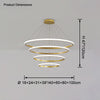 WOMO Tiered Circular Led Chandelier-WM2458 thumbnail