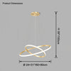 WOMO Tiered Circular Led Chandelier-WM2458 thumbnail
