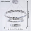 WOMO Tiered Circular Marble Chandelier-WM2460 thumbnail