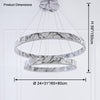 WOMO Tiered Circular Marble Chandelier-WM2460 thumbnail