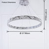 WOMO Tiered Circular Marble Chandelier-WM2460 thumbnail