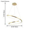 WOMO Swirl Led Chandelier-WM2461 thumbnail
