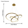 WOMO Infinity Led Chandelier-WM2462 thumbnail