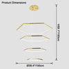 WOMO Tiered Hexagon Led Chandelier-WM2463 thumbnail